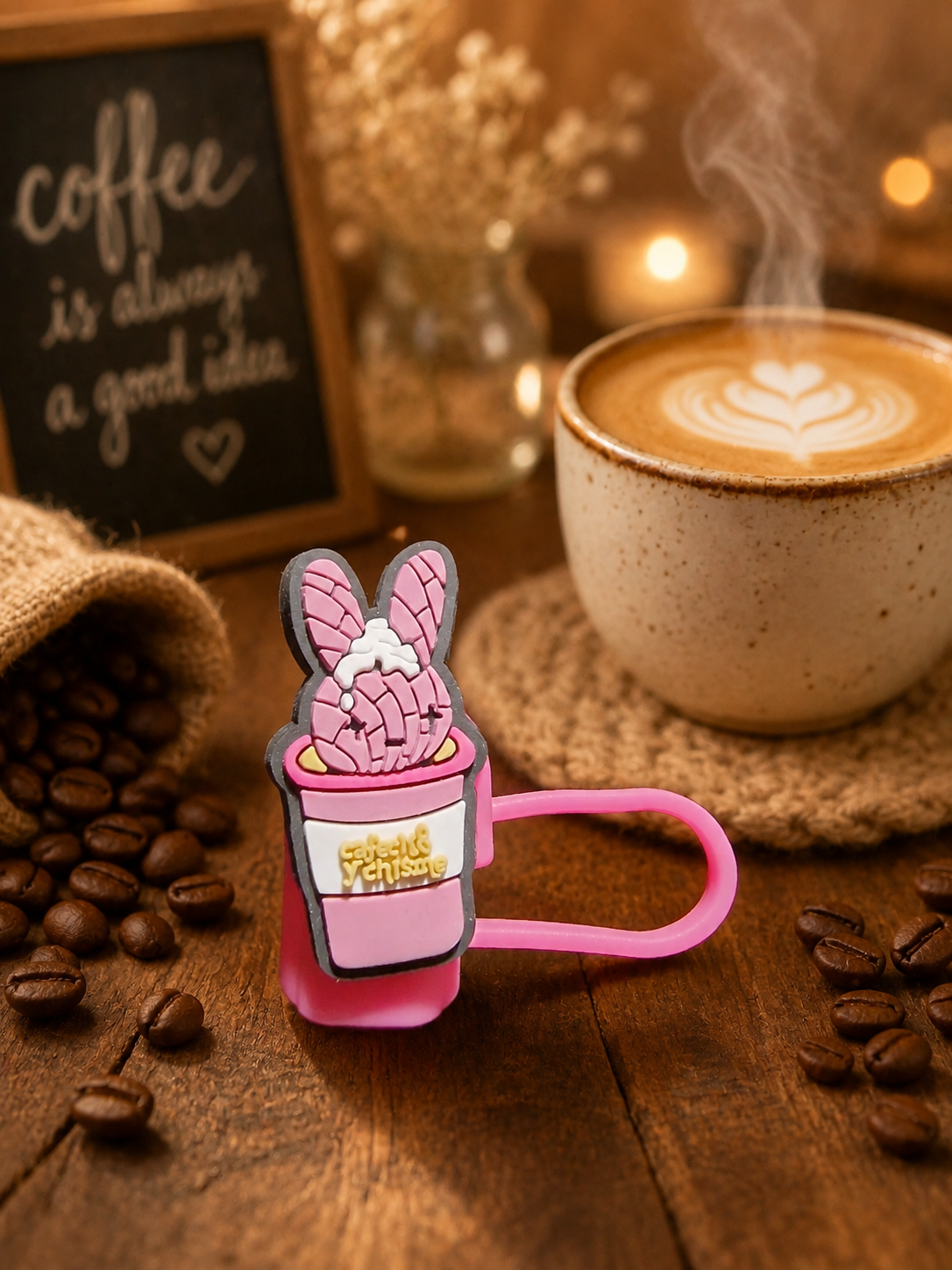 Coffee 1 themed Straw Topper