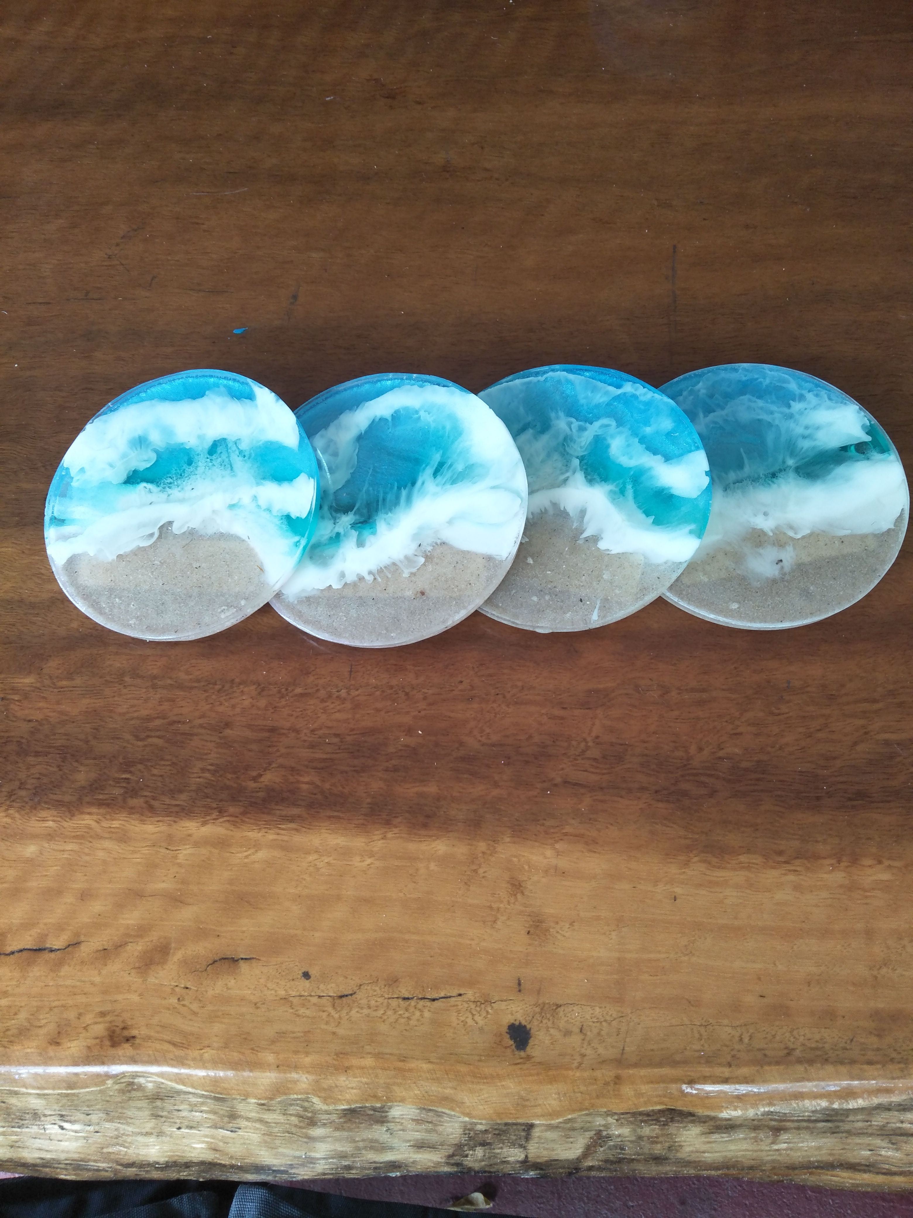 Wave Resin Coasters $15.00