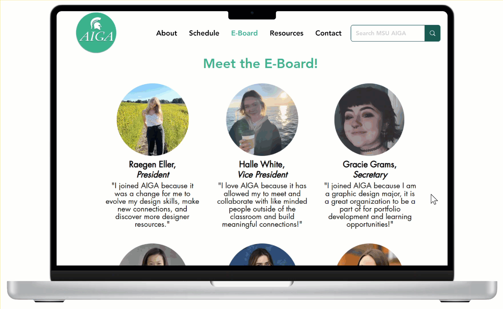 E-Board page