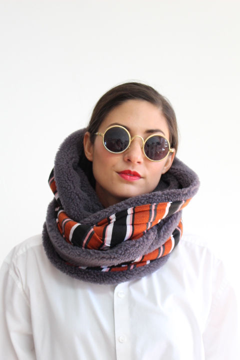 Thumbnail: DOTTIE Hood in 90s Stripe