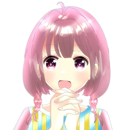 ピンク髪女の子アイコン