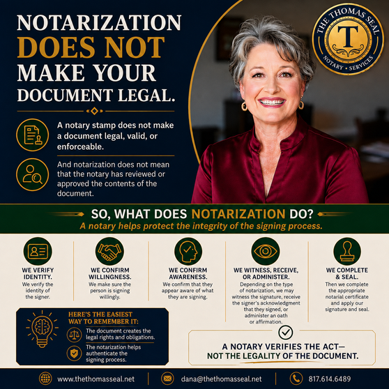 Does Notarization Make a Document Legal?