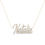 Thumbnail: .925 Silver Moissanite Diamond Letter Necklace