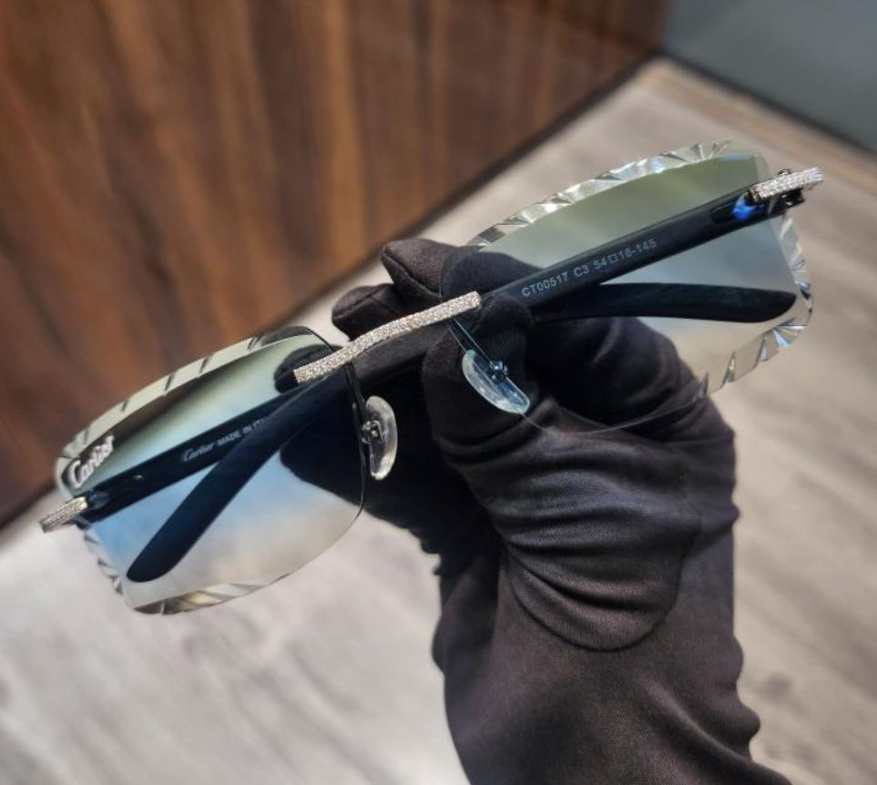 Thumbnail: Moissanite Diamond Cartier Sunglasses