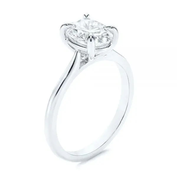 Thumbnail: 2CT Oval Moissanite Diamond Ring