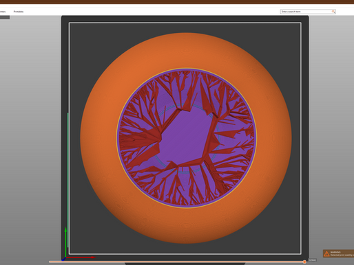 a sphere with lightning infill