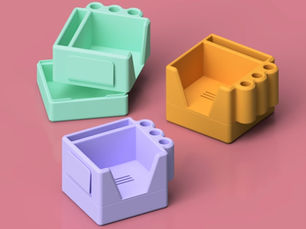 This is an image of 3D printed office desk organizers