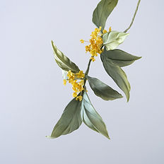 Osmanthus silk flower class Silk flower workshop Traditional silk flower art Han