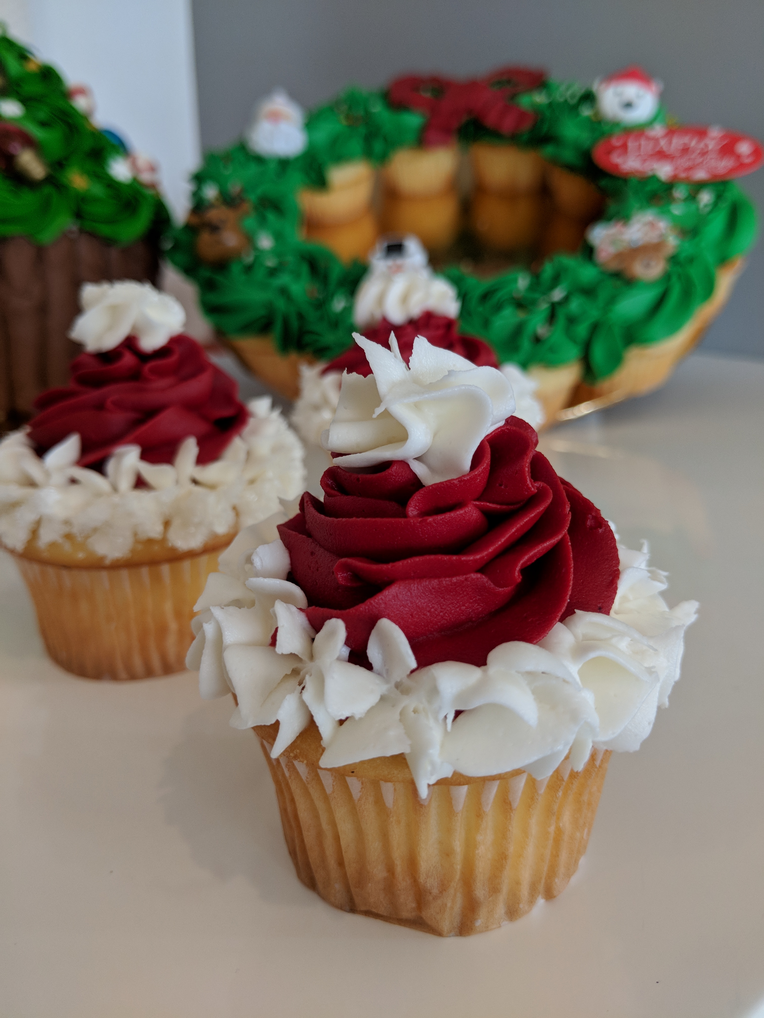 Santa Hat Cupcake