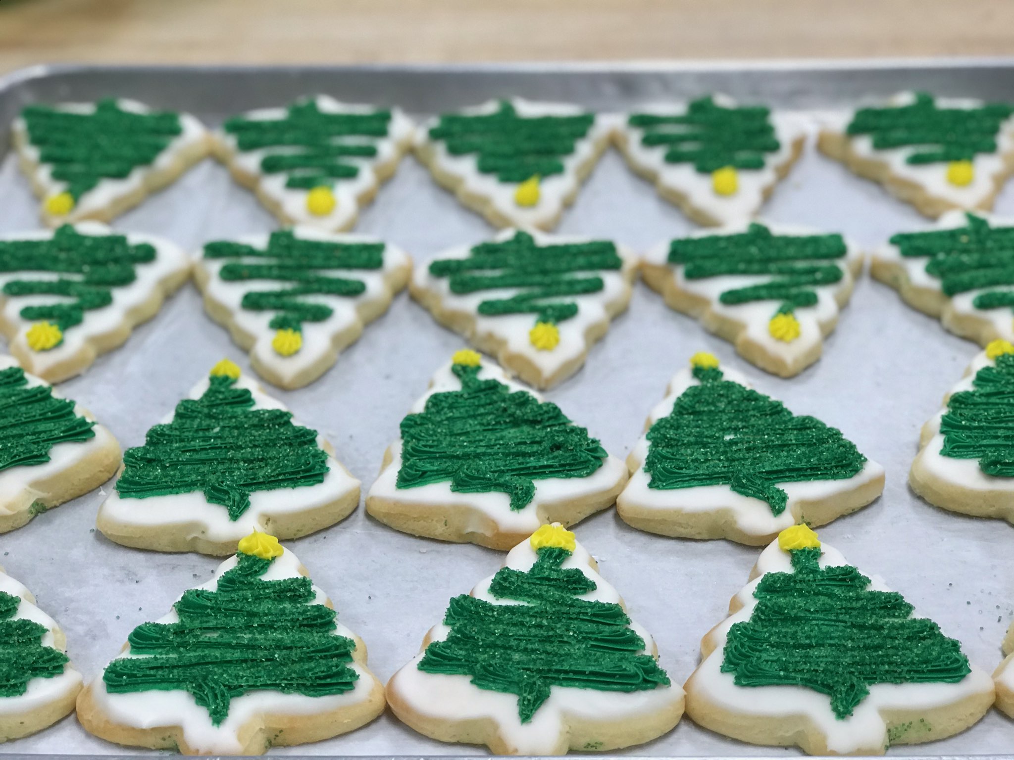 Christmas Tree Sugar Cookie