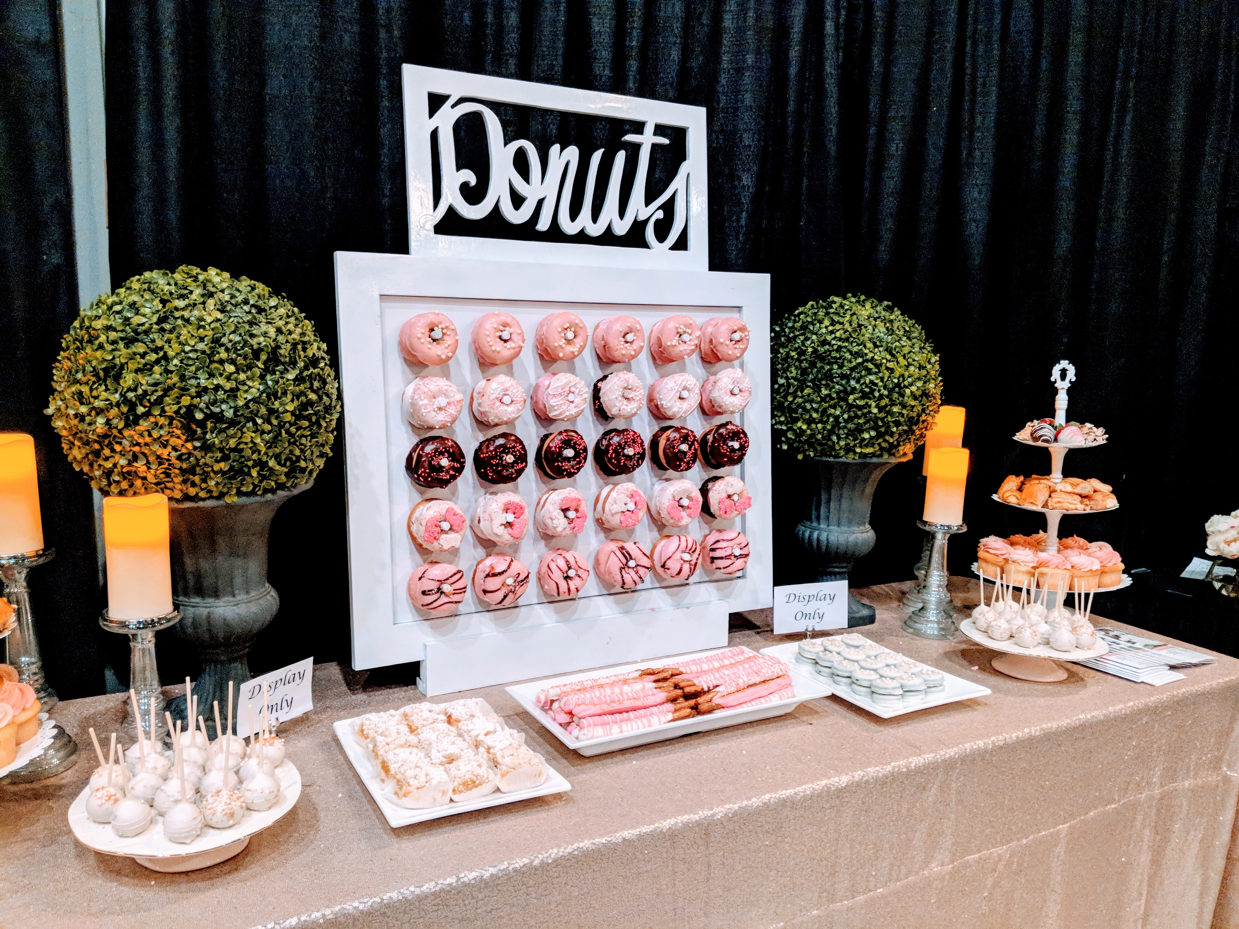 Dessert Bar with Donut Wall