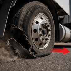 Semi Truck Tire Blowout: What to Do and How to Stay Safe