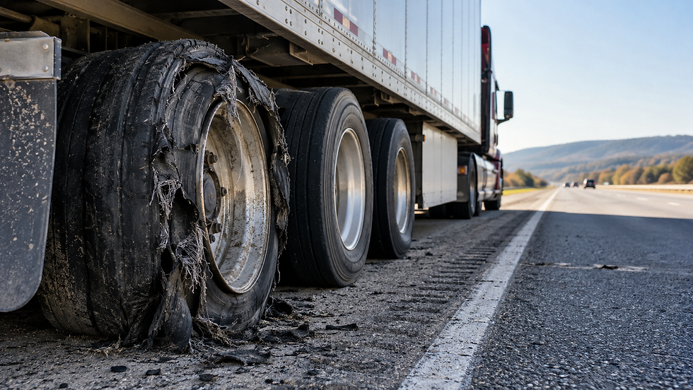 Shredded Truck Tire on Highway Shoulder.png