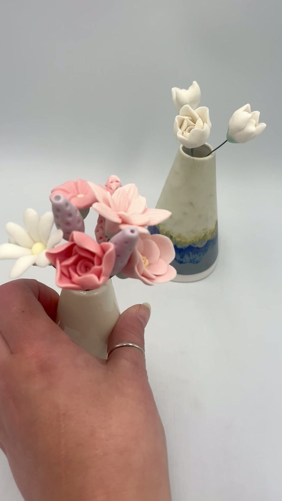 Thumbnail: Rose Vase with Bouquet of Stems