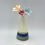 Thumbnail: 3 Flower Cone Vase- Cobalt and Ice