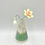 Thumbnail: 2 Flower Cone Vase- Moss and Cotton