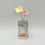 Thumbnail: Rose and Sand Block Vase with Two Flowers