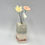 Thumbnail: Rose and Sand Block Vase with Three Flowers