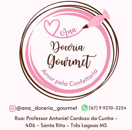 Logotipo confeitaria bolos moderno rosa marrom (2).png