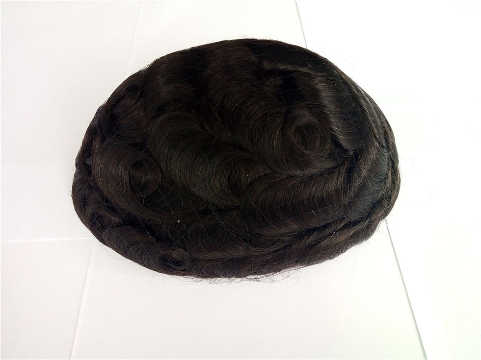 Thumbnail: Thin Skin see through poly toupee 8X10inch