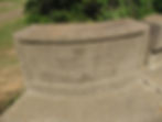 Concrete bridge abutment