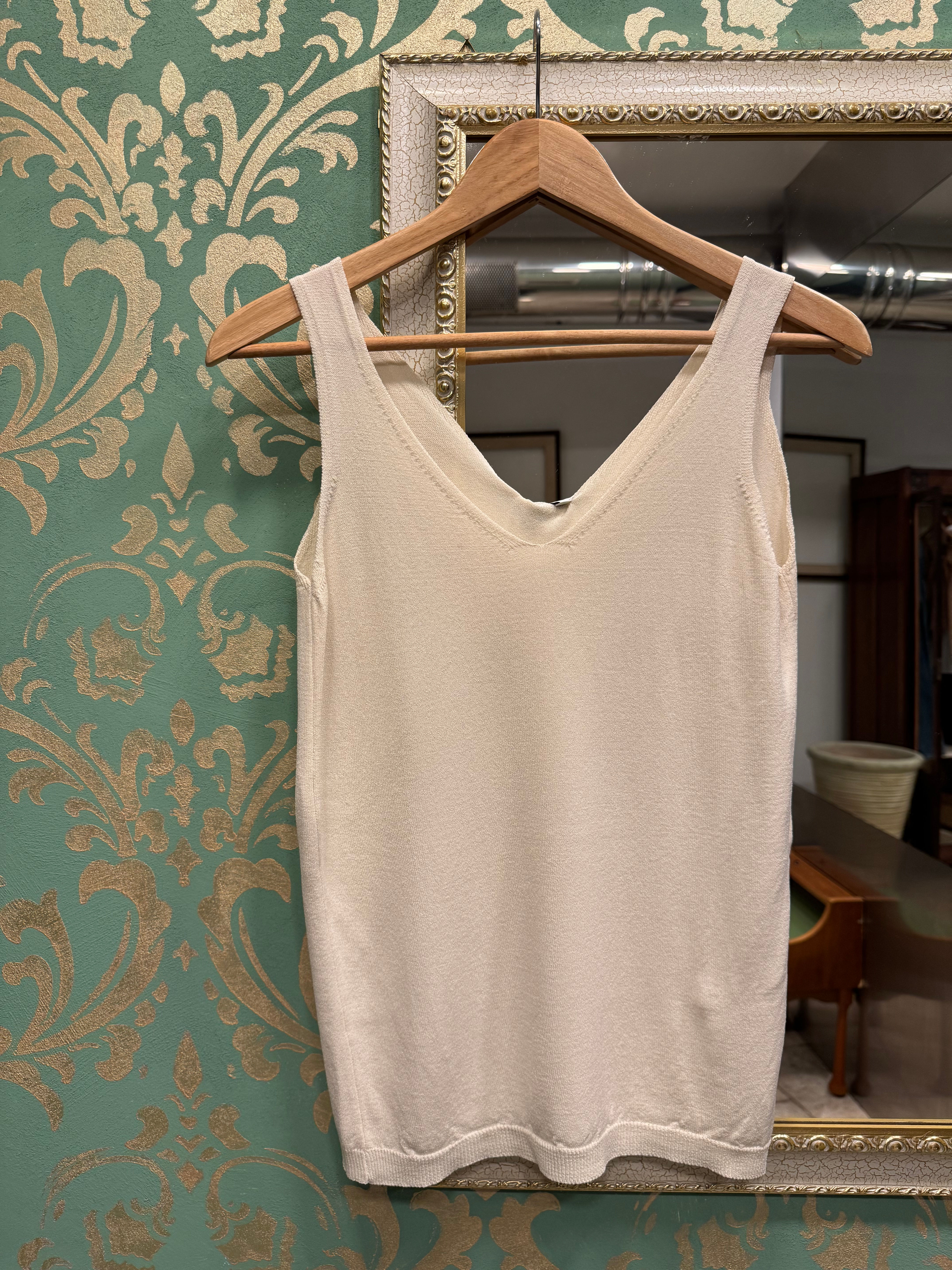 Canotta doppio v (viscosa)