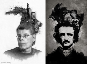 How does Stephen King Incorporate in His Works Distinct Elements from Poe's Short Stories and Poems?