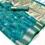Thumbnail: Teal Dual Tone Banarasi Organza Silk