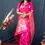 Thumbnail: Pink Banarasi Silk Saree With Blouse Piece