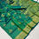 Thumbnail: Women's Shining Green Soft Kanjivaram Silk Saree