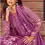 Thumbnail: Graceful Purple Viscose Lawn Cotton Suit with Mal-Mal Dupatta