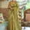 Thumbnail: Kalki Koechlin Olive Satin And Tissue Designer Saree