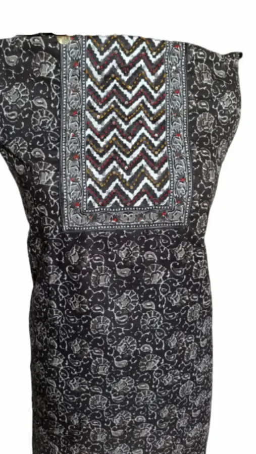 Thumbnail: Cotton Flower Printed Unstitched Dress Material