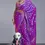 Thumbnail: Purple Banarasi Silk Saree Temple Border With Brocade Blouse Piece