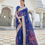 Thumbnail: Blue Shade Banarasi Linen Saree