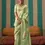 Thumbnail: Pista Green Woven Banarasi Linen Saree
