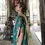 Thumbnail: Peacock Pista Green Banarasi Handloom Saree