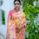 Thumbnail: Women's Yellow Meenakari Zari Woven Paithani Silk Saree