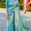 Thumbnail: Luxurious Sky Blue Woven Kanjivaram Silk Saree