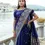 Thumbnail: Women's Midnight Blue Woven Soft Silk Saree