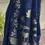 Thumbnail: Blue Linen Silk Saree With Gold & Silver Zari Woven Pichwai Pallu And Border