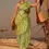Thumbnail: Olive Green Pure Banarasi Satin Silk Saree