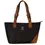 Thumbnail: Elegant Black and Tan Leather Tote Bag
