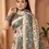 Thumbnail: Green Pashmina With Digital Printed Saree with Blouse and Shawl