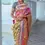 Thumbnail: Women's Peach Meenakari Zari Woven Paithani Silk Saree