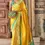 Thumbnail: Yellow Woven Zari Banarasi Patola Silk Saree