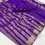 Thumbnail: Purple Banarasi Handloom Silk Saree