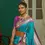 Thumbnail: Exquisite Teal Blue Paithani Silk Saree