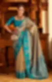 Golden Beige Banarasi Saree