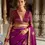 Thumbnail: Purple Woven Satin Silk Classic Saree